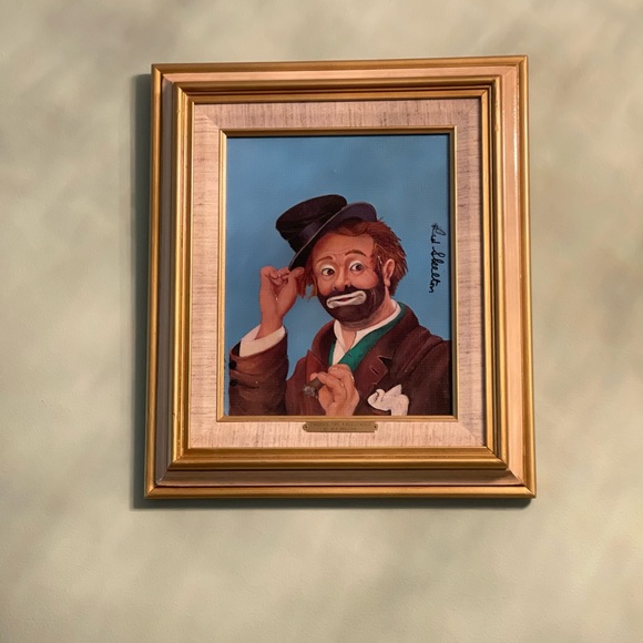 Set of 3 Red Skelton print on canvas with frame-signed  with frames - Picture 9 of 16